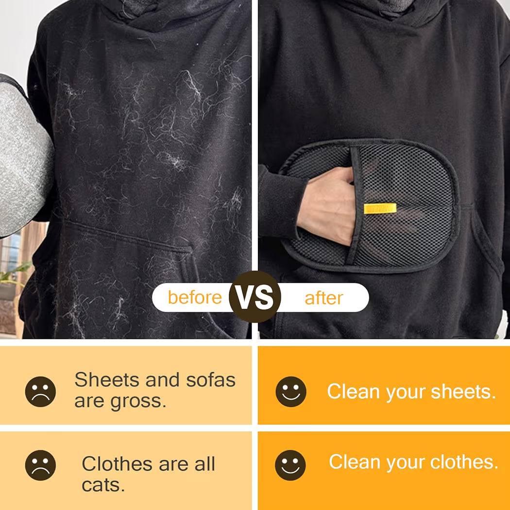 Reusable Pet hair removal gloves