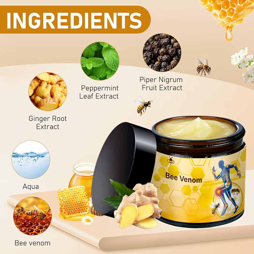 Bee Venom Ultra Strength Pain Relief Cream 100gram (Pack of 2)